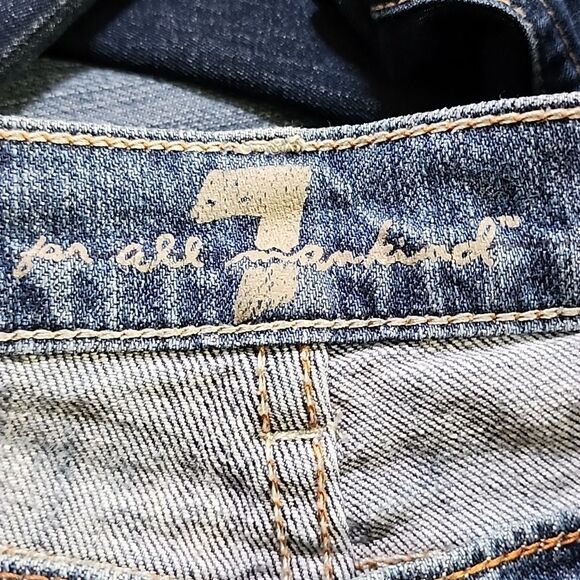 7Fam 7 For All Mankind Bootcut Low Rise Jeans Size 26 - Picture 8 of 9